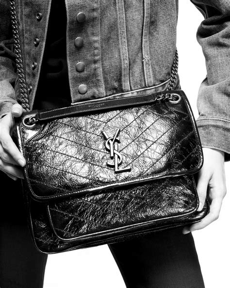 sac yves saint laurent niki medium|NIKI MEDIUM IN VINTAGE LEATHER .